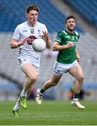 22 June 2025; Colm Dalton of Kildare gets away from Ryan Lyons of Fermanagh during the Tailteann Cup semi-final match between Kildare and Fermanagh at Croke Park in Dublin. Photo by Piaras Ó Mídheach/Sportsfile