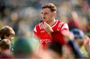 22 June 2025; Sam Mulroy of Louth after his side's defeat in the GAA Football All-Ireland Senior Championship preliminary quarter-final match between Donegal and Louth at MacCumhaill Park in Ballybofey, Donegal. Photo by Ramsey Cardy/Sportsfile