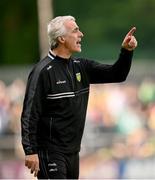 22 June 2025; Donegal manager Jim McGuinness during the GAA Football All-Ireland Senior Championship preliminary quarter-final match between Donegal and Louth at MacCumhaill Park in Ballybofey, Donegal. Photo by Ramsey Cardy/Sportsfile