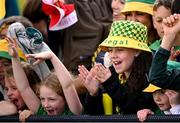 22 June 2025; Donegal supporters after the GAA Football All-Ireland Senior Championship preliminary quarter-final match between Donegal and Louth at MacCumhaill Park in Ballybofey, Donegal. Photo by Ramsey Cardy/Sportsfile