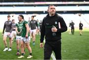 22 June 2025; Fermanagh manager Kieran Donnelly after his side's defeat in the Tailteann Cup semi-final match between Kildare and Fermanagh at Croke Park in Dublin. Photo by Piaras Ó Mídheach/Sportsfile