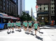 22 June 2025; Republic of Ireland players during a team walk in Denver, ahead of their international friendly match against United States at Dick’s Sporting Goods Park in Colorado, USA, on Thursday. Photo by Stephen McCarthy/Sportsfile