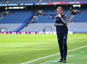 22 June 2025; Wicklow manager Oisín McConville during the closing moments of the Tailteann Cup semi-final match between Wicklow and Limerick at Croke Park in Dublin. Photo by Piaras Ó Mídheach/Sportsfile