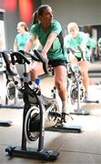 22 June 2025; Chloe Mustaki during a Republic of Ireland women gym session at Denver Athletic Club in Colorado, USA. Photo by Stephen McCarthy/Sportsfile