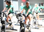22 June 2025; Chloe Mustaki during a Republic of Ireland women gym session at Denver Athletic Club in Colorado, USA. Photo by Stephen McCarthy/Sportsfile