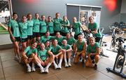 22 June 2025; Players during a Republic of Ireland women gym session at Denver Athletic Club in Colorado, USA. Photo by Stephen McCarthy/Sportsfile