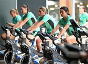 22 June 2025; Marissa Sheva during a Republic of Ireland women gym session at Denver Athletic Club in Colorado, USA. Photo by Stephen McCarthy/Sportsfile