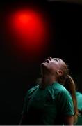 22 June 2025; Amber Barrett during a Republic of Ireland women gym session at Denver Athletic Club in Colorado, USA. Photo by Stephen McCarthy/Sportsfile