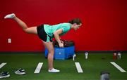 22 June 2025; Tyler Toland during a Republic of Ireland women gym session at Denver Athletic Club in Colorado, USA. Photo by Stephen McCarthy/Sportsfile