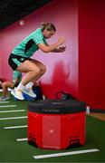 22 June 2025; Saoirse Noonan during a Republic of Ireland women gym session at Denver Athletic Club in Colorado, USA. Photo by Stephen McCarthy/Sportsfile