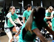 22 June 2025; Goalkeeper Sophie Whitehouse during a Republic of Ireland women gym session at Denver Athletic Club in Colorado, USA. Photo by Stephen McCarthy/Sportsfile