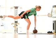 22 June 2025; Megan Connolly during a Republic of Ireland women gym session at Denver Athletic Club in Colorado, USA. Photo by Stephen McCarthy/Sportsfile