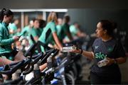 22 June 2025; Performance nutritionist Olivia Patel during a Republic of Ireland women gym session at Denver Athletic Club in Colorado, USA. Photo by Stephen McCarthy/Sportsfile