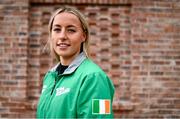 23 June 2025; Swimmer Ellie McCartney poses for a portrait during an OFI Media Conference at the Olympic House on the Sport Ireland Campus in Dublin. Photo by Ben McShane/Sportsfile
