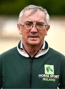 23 June 2025; Horse Sport Ireland high performance show jumping manager Michael Blake poses for a portrait during an OFI Media Conference at the Olympic House on the Sport Ireland Campus in Dublin. Photo by Ben McShane/Sportsfile