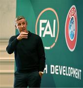 23 June 2025; Doncaster Rovers assistant manager Cliff Byrne during a FAI Coaching Education visit from CONCACAF & UEFA at The Johnstown Estate in Enfield, Meath. Photo by Ben McShane/Sportsfile