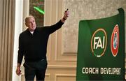 23 June 2025; FAI board member and chair of the international and high performance committee Packie Bonner during a FAI Coaching Education visit from CONCACAF & UEFA at The Johnstown Estate in Enfield, Meath. Photo by Ben McShane/Sportsfile