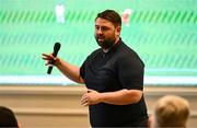 23 June 2025; Craig Sexton, FAI coaching and development, during a FAI Coaching Education visit from CONCACAF & UEFA at The Johnstown Estate in Enfield, Meath. Photo by Ben McShane/Sportsfile