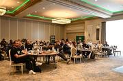 23 June 2025; Attendees during a FAI Coaching Education visit from CONCACAF & UEFA at The Johnstown Estate in Enfield, Meath. Photo by Ben McShane/Sportsfile