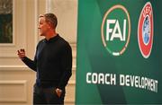 23 June 2025; Doncaster Rovers assistant manager Cliff Byrne during a FAI Coaching Education visit from CONCACAF & UEFA at The Johnstown Estate in Enfield, Meath. Photo by Ben McShane/Sportsfile
