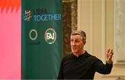 23 June 2025; Doncaster Rovers assistant manager Cliff Byrne during a FAI Coaching Education visit from CONCACAF & UEFA at The Johnstown Estate in Enfield, Meath. Photo by Ben McShane/Sportsfile