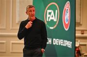 23 June 2025; Doncaster Rovers assistant manager Cliff Byrne during a FAI Coaching Education visit from CONCACAF & UEFA at The Johnstown Estate in Enfield, Meath. Photo by Ben McShane/Sportsfile