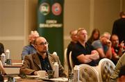 23 June 2025; Federación Mexicana de Fútbol content manager Carlos Lopes during a FAI Coaching Education visit from CONCACAF & UEFA at The Johnstown Estate in Enfield, Meath. Photo by Ben McShane/Sportsfile