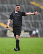 22 June 2025; Referee Chris Maguire during the Electric Ireland GAA Football All-Ireland Minor Championship semi-final match between Tyrone and Roscommon at Kingspan Breffni in Cavan. Photo by Seb Daly/Sportsfile