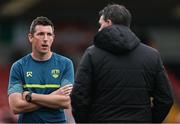 23 June 2025; Cork City manager Ger Nash, left, and Drogheda United manager Kevin Doherty before the SSE Airtricity Men's Premier Division match between Cork City and Drogheda United at Turner's Cross in Cork. Photo by Thomas Flinkow/Sportsfile