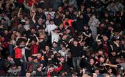 23 June 2025; Bohemians supporters celebrate their side's first goal during the SSE Airtricity Men's Premier Division match between Bohemians and Shamrock Rovers at Dalymount Park in Dublin. Photo by Ramsey Cardy/Sportsfile