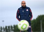 23 June 2025; Shelbourne interim head coach Joey O'Brien during the SSE Airtricity Men's Premier Division match between Waterford and Shelbourne at the Regional Sports Centre in Waterford. Photo by Piaras Ó Mídheach/Sportsfile