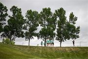 23 June 2025; Players arrive for a Republic of Ireland women training session at North Area Athletic Complex in Arvada, Colorado, USA. Photo by Stephen McCarthy/Sportsfile