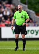 23 June 2025; Referee Mark Houlihan during the SSE Airtricity Men's Premier Division match between St Patrick's Athletic and Derry City at Richmond Park in Dublin. Photo by Ben McShane/Sportsfile