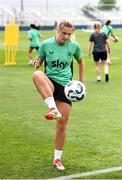 23 June 2025; Saoirse Noonan during a Republic of Ireland women training session at North Area Athletic Complex in Arvada, Colorado, USA. Photo by Stephen McCarthy/Sportsfile