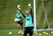 23 June 2025; Goalkeeper Grace Moloney during a Republic of Ireland women training session at North Area Athletic Complex in Arvada, Colorado, USA. Photo by Stephen McCarthy/Sportsfile