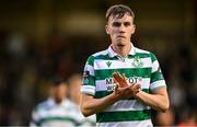 23 June 2025; Matt Healy of Shamrock Rovers acknowledges supporters after their side's defeat in the SSE Airtricity Men's Premier Division match between Bohemians and Shamrock Rovers at Dalymount Park in Dublin. Photo by Shauna Clinton/Sportsfile