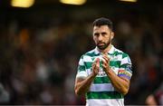 23 June 2025; Roberto Lopes of Shamrock Rovers acknowledges supporters after their side's defeat in the SSE Airtricity Men's Premier Division match between Bohemians and Shamrock Rovers at Dalymount Park in Dublin. Photo by Shauna Clinton/Sportsfile