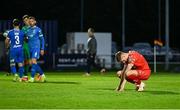 23 June 2025; Daniel Kelly of Shelbourne after the drawn SSE Airtricity Men's Premier Division match between Waterford and Shelbourne at the Regional Sports Centre in Waterford. Photo by Piaras Ó Mídheach/Sportsfile