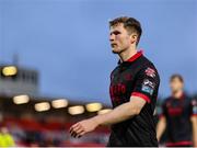 23 June 2025; Conor Kane of Drogheda United leaves the pitch after his side's draw in the SSE Airtricity Men's Premier Division match between Cork City and Drogheda United at Turner's Cross in Cork. Photo by Thomas Flinkow/Sportsfile