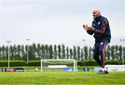 23 June 2025; Shelbourne interim head coach Joey O'Brien during the SSE Airtricity Men's Premier Division match between Waterford and Shelbourne at the Regional Sports Centre in Waterford. Photo by Piaras Ó Mídheach/Sportsfile