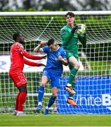23 June 2025; Waterford goalkeeper Stephen McMullan during the SSE Airtricity Men's Premier Division match between Waterford and Shelbourne at the Regional Sports Centre in Waterford. Photo by Piaras Ó Mídheach/Sportsfile