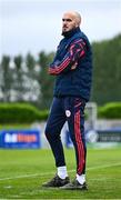 23 June 2025; Shelbourne interim head coach Joey O'Brien during the SSE Airtricity Men's Premier Division match between Waterford and Shelbourne at the Regional Sports Centre in Waterford. Photo by Piaras Ó Mídheach/Sportsfile