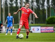 23 June 2025; Harry Wood of Shelbourne during the SSE Airtricity Men's Premier Division match between Waterford and Shelbourne at the Regional Sports Centre in Waterford. Photo by Piaras Ó Mídheach/Sportsfile