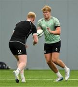 24 June 2025; Hugh Gavin during the Ireland rugby squad training at the IRFU High Performance Centre at the Sport Ireland Campus in Dublin. Photo by Brendan Moran/Sportsfile