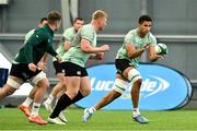 24 June 2025; Cormac Izuchukwu during the Ireland rugby squad training at the IRFU High Performance Centre at the Sport Ireland Campus in Dublin. Photo by Brendan Moran/Sportsfile