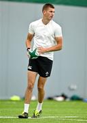 24 June 2025; Sam Prendergast during the Ireland rugby squad training at the IRFU High Performance Centre at the Sport Ireland Campus in Dublin. Photo by Brendan Moran/Sportsfile