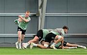24 June 2025; Nathan Doak during the Ireland rugby squad training at the IRFU High Performance Centre at the Sport Ireland Campus in Dublin. Photo by Brendan Moran/Sportsfile