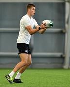 24 June 2025; Sam Prendergast during the Ireland rugby squad training at the IRFU High Performance Centre at the Sport Ireland Campus in Dublin. Photo by Brendan Moran/Sportsfile