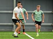 24 June 2025; Sam Prendergast during the Ireland rugby squad training at the IRFU High Performance Centre at the Sport Ireland Campus in Dublin. Photo by Brendan Moran/Sportsfile