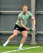 24 June 2025; Ciaran Frawley during the Ireland rugby squad training at the IRFU High Performance Centre at the Sport Ireland Campus in Dublin. Photo by Brendan Moran/Sportsfile